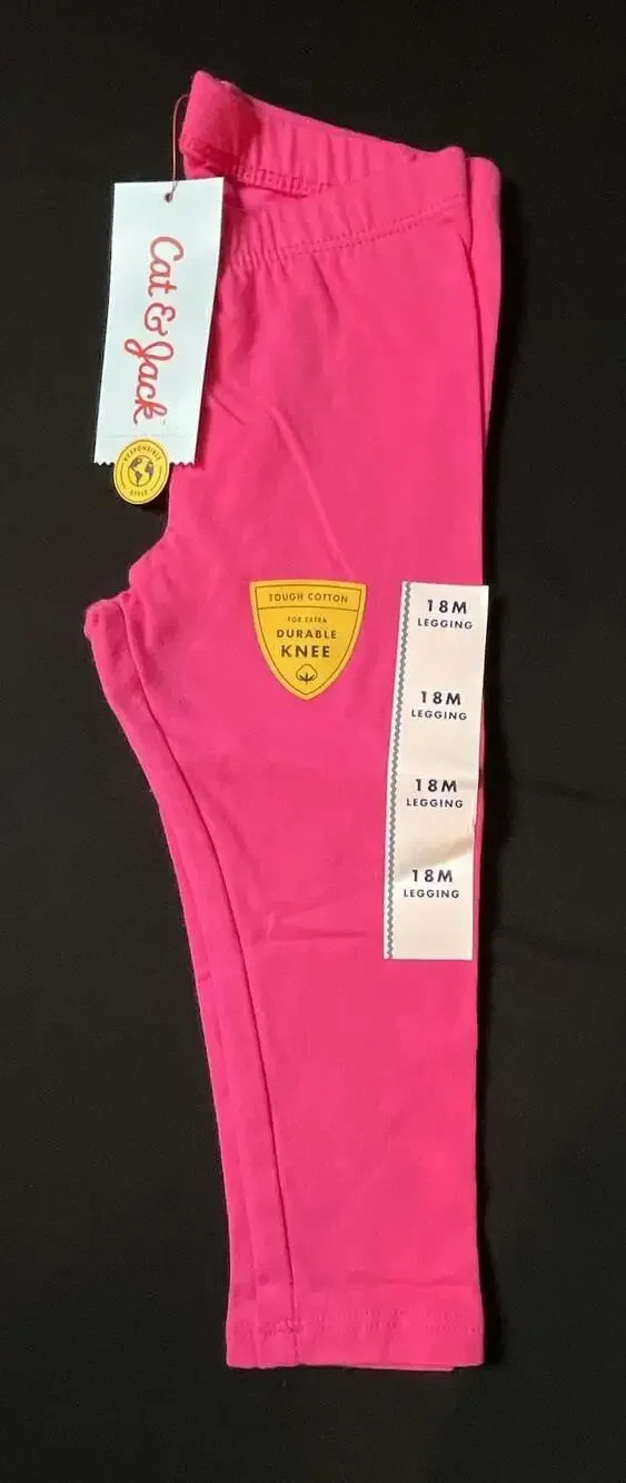 Cat & Jack 18M Pink Leggings New With Tags 3 pack